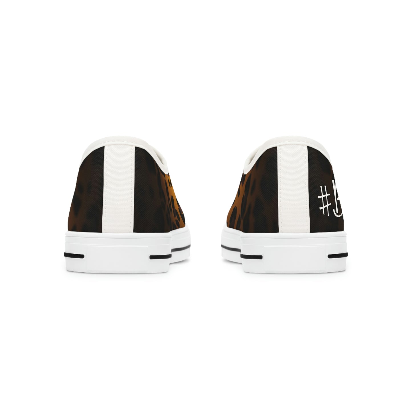 Biker Babe Leopard Women's Low Top Sneakers