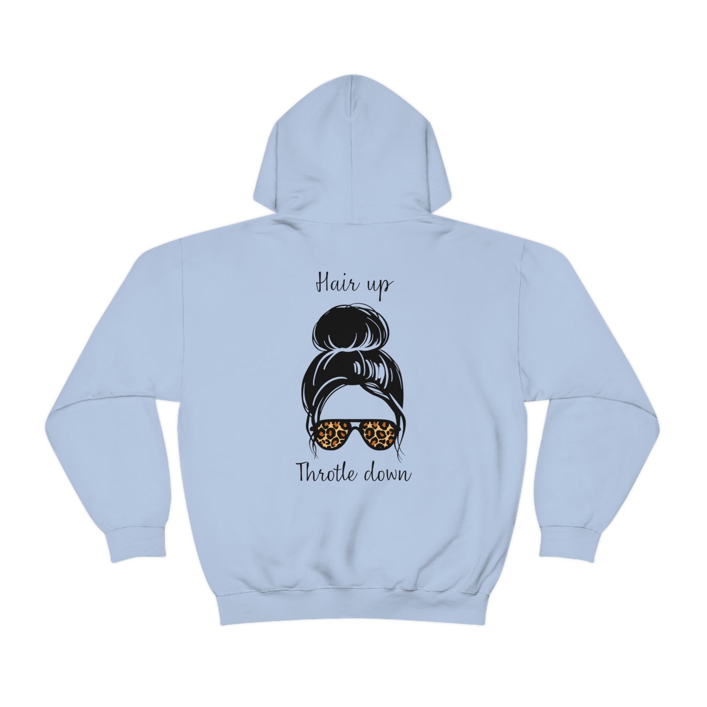 Biker Babe Leopard-Unisex Heavy Blend™ Hooded Sweatshirt