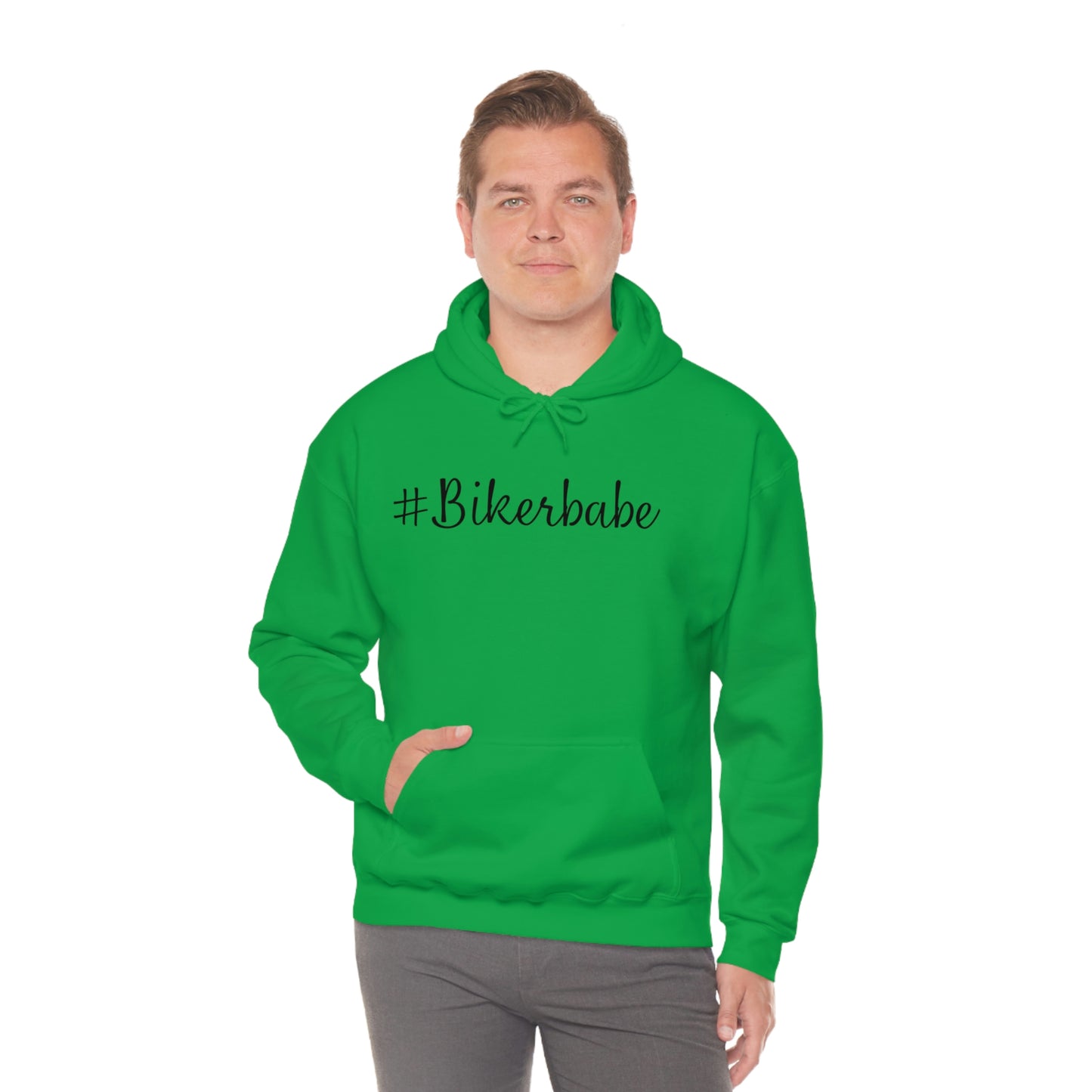 Biker Babe Leopard-Unisex Heavy Blend™ Hooded Sweatshirt