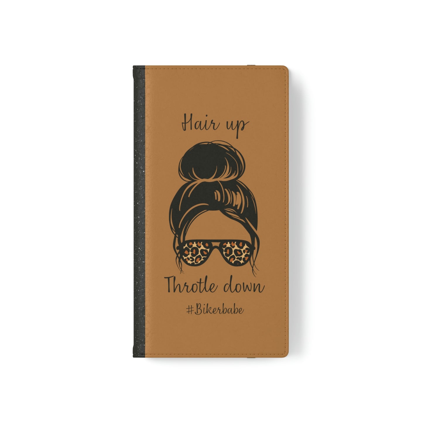 Biker Babe Leopard Flip Cases