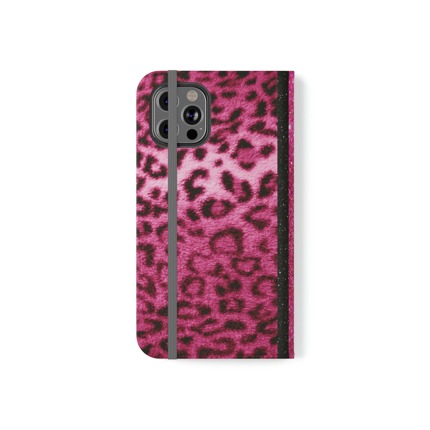 Biker Babe Pink Leopard Flip Cases