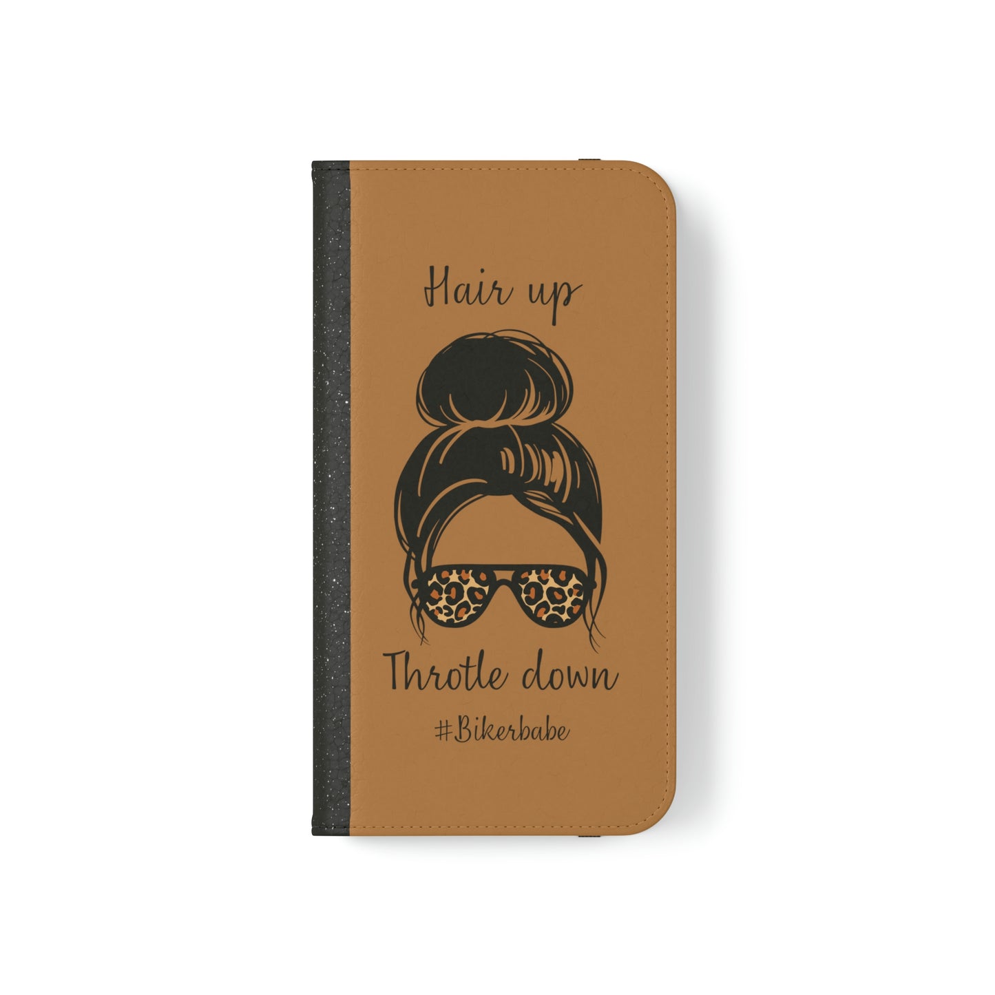 Biker Babe Leopard Flip Cases
