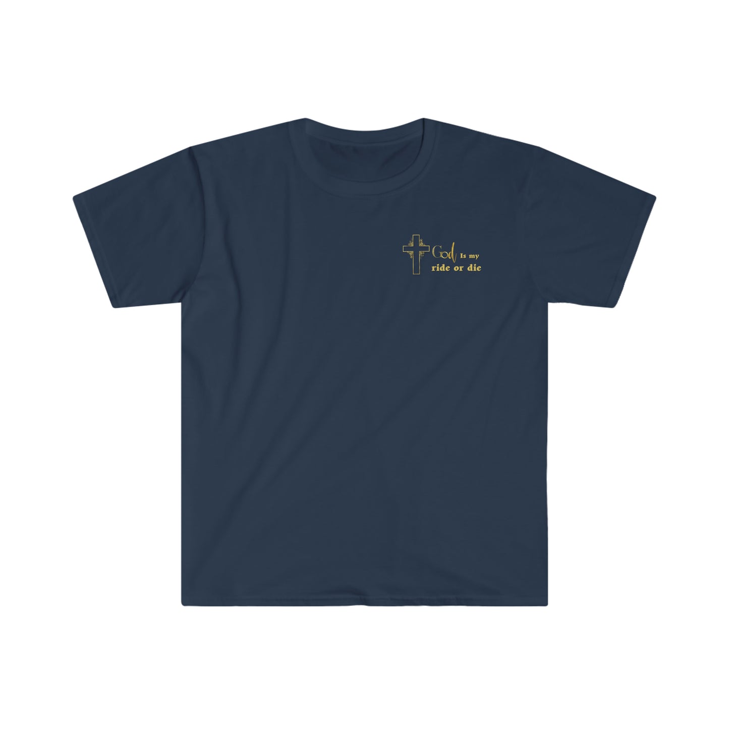 Heaven On Wheels (front and Back print)-Unisex Softstyle T-Shirt