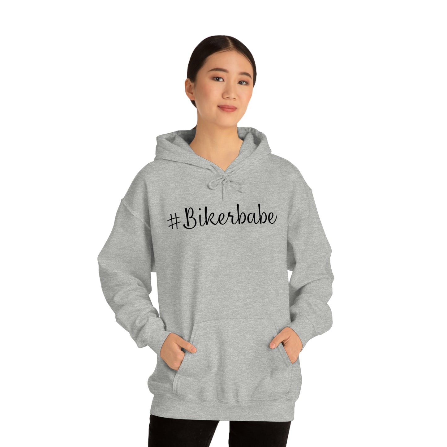 Biker Babe Leopard-Unisex Heavy Blend™ Hooded Sweatshirt