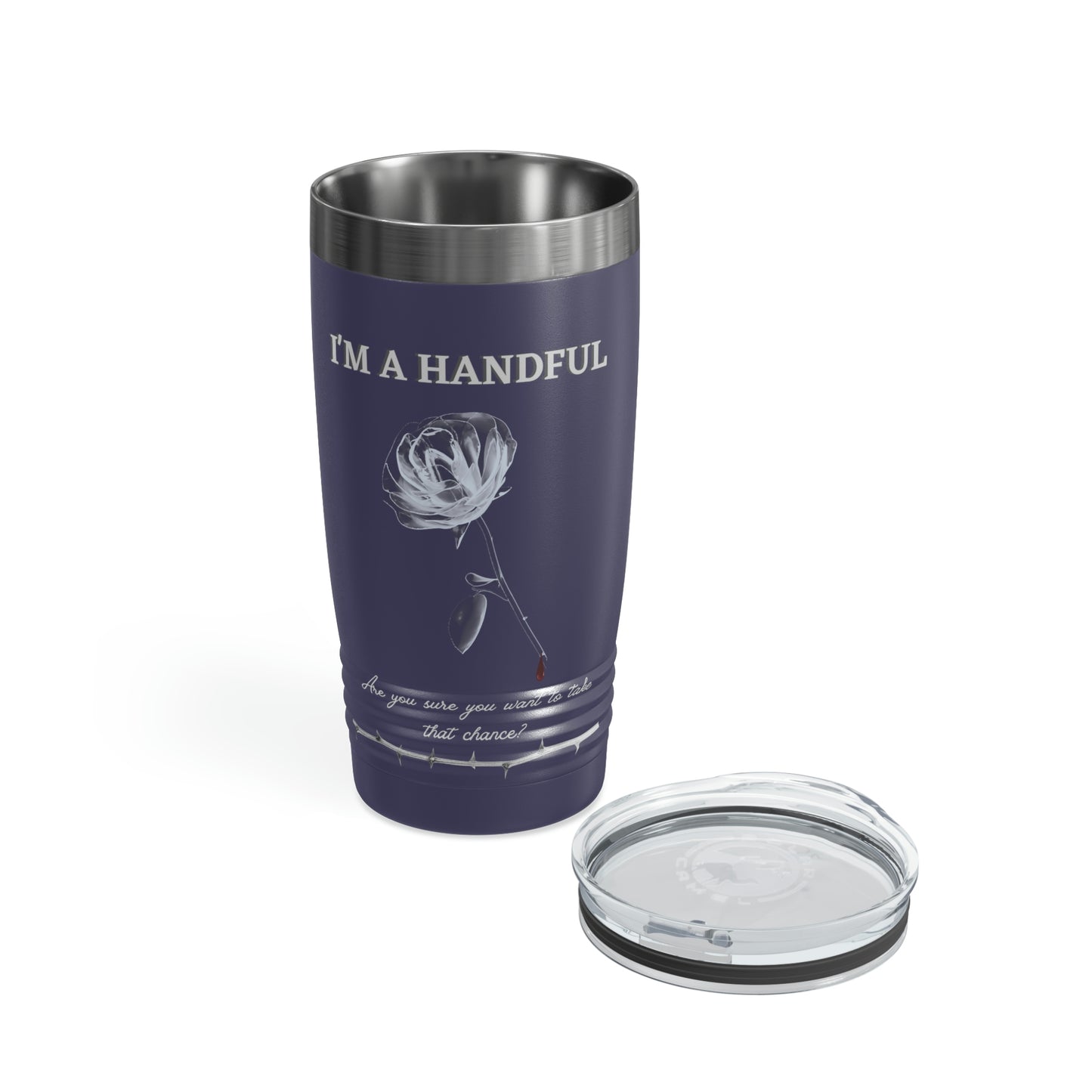 I'm A Handful-Ringneck Tumbler, 20oz