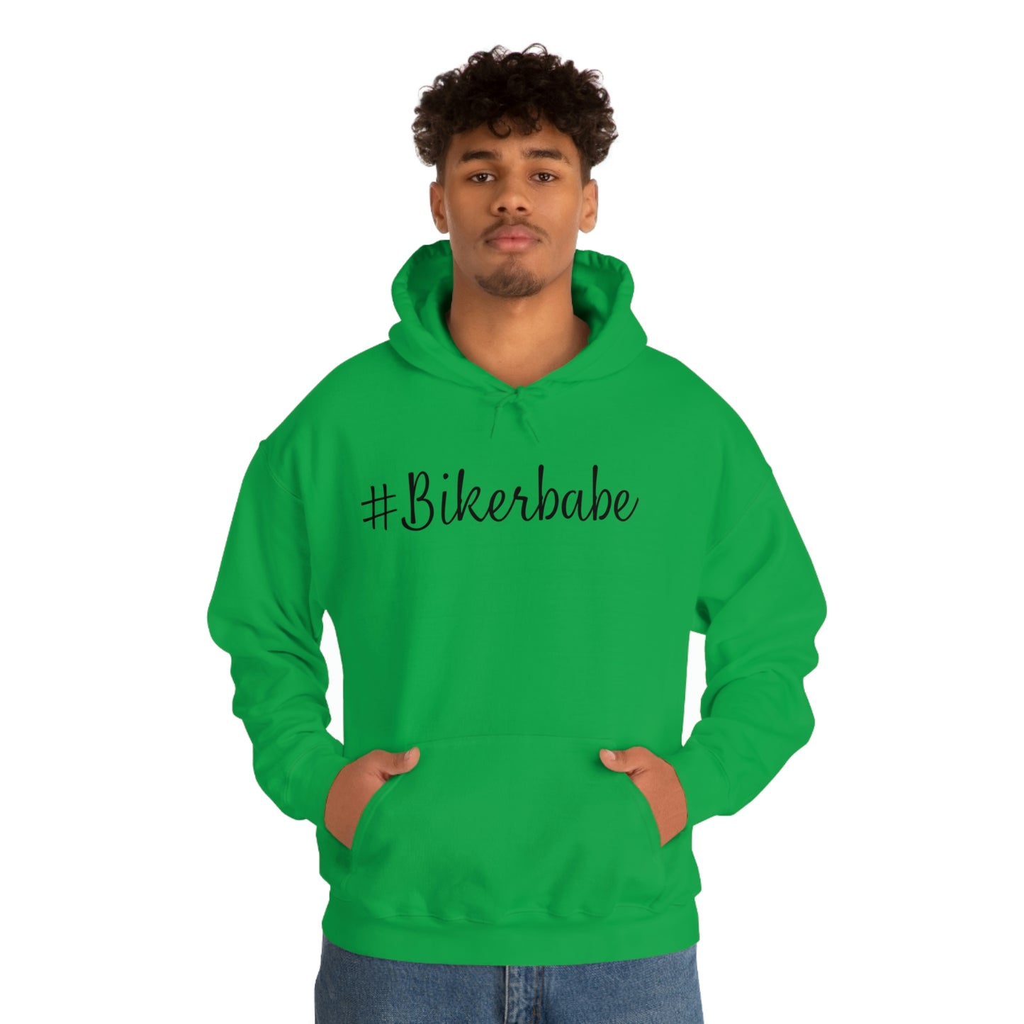 Biker Babe Leopard-Unisex Heavy Blend™ Hooded Sweatshirt