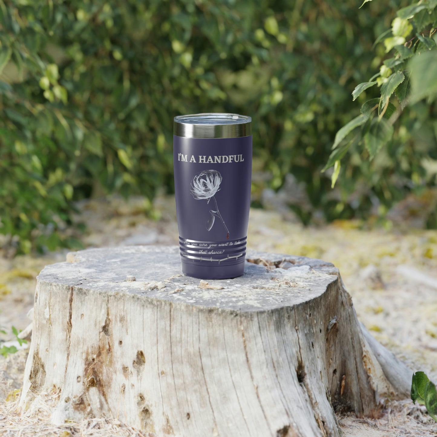 I'm A Handful-Ringneck Tumbler, 20oz