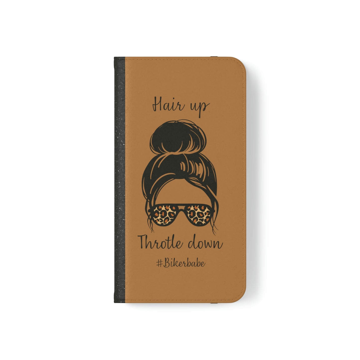 Biker Babe Leopard Flip Cases