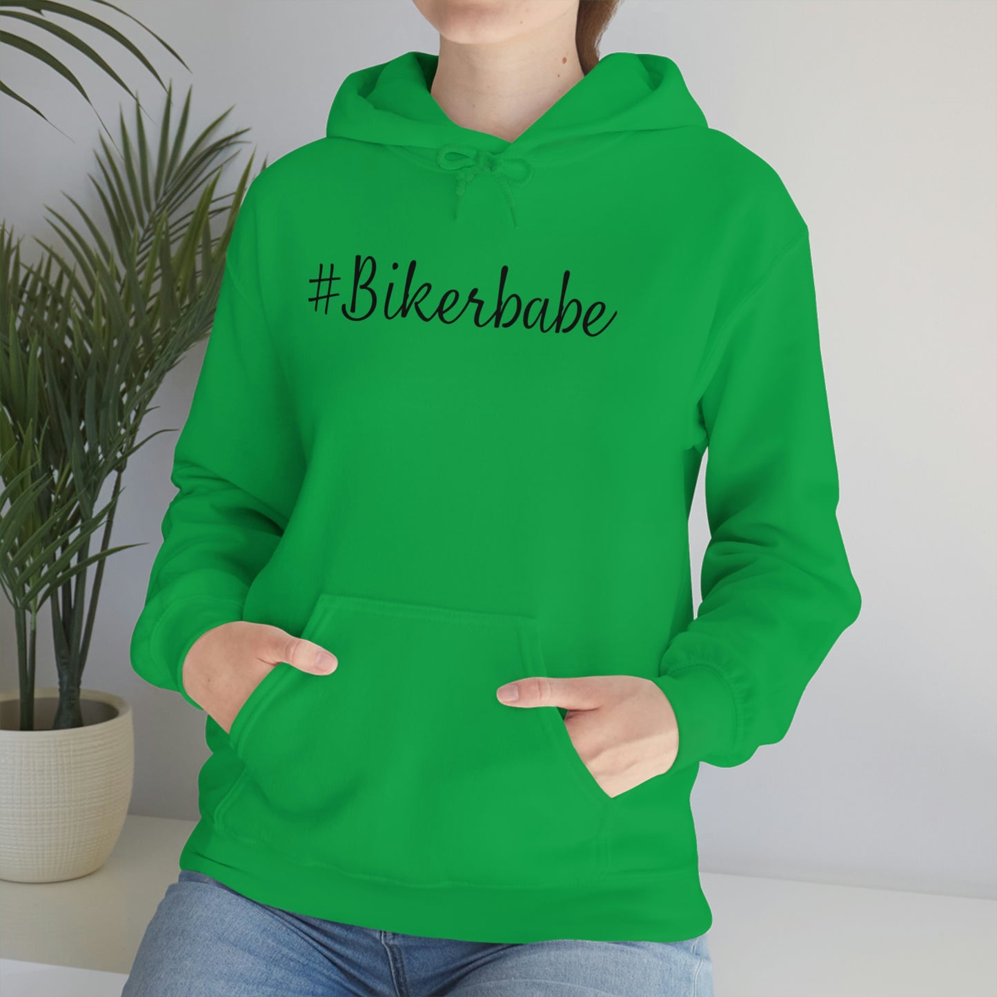 Biker Babe Leopard-Unisex Heavy Blend™ Hooded Sweatshirt