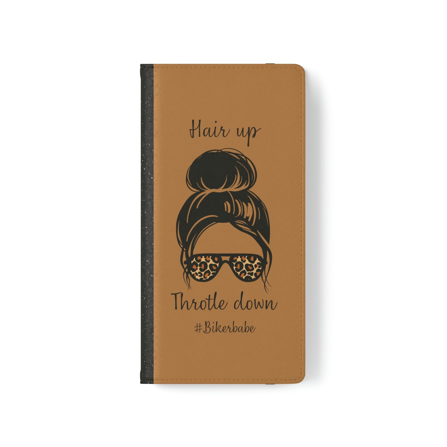 Biker Babe Leopard Flip Cases