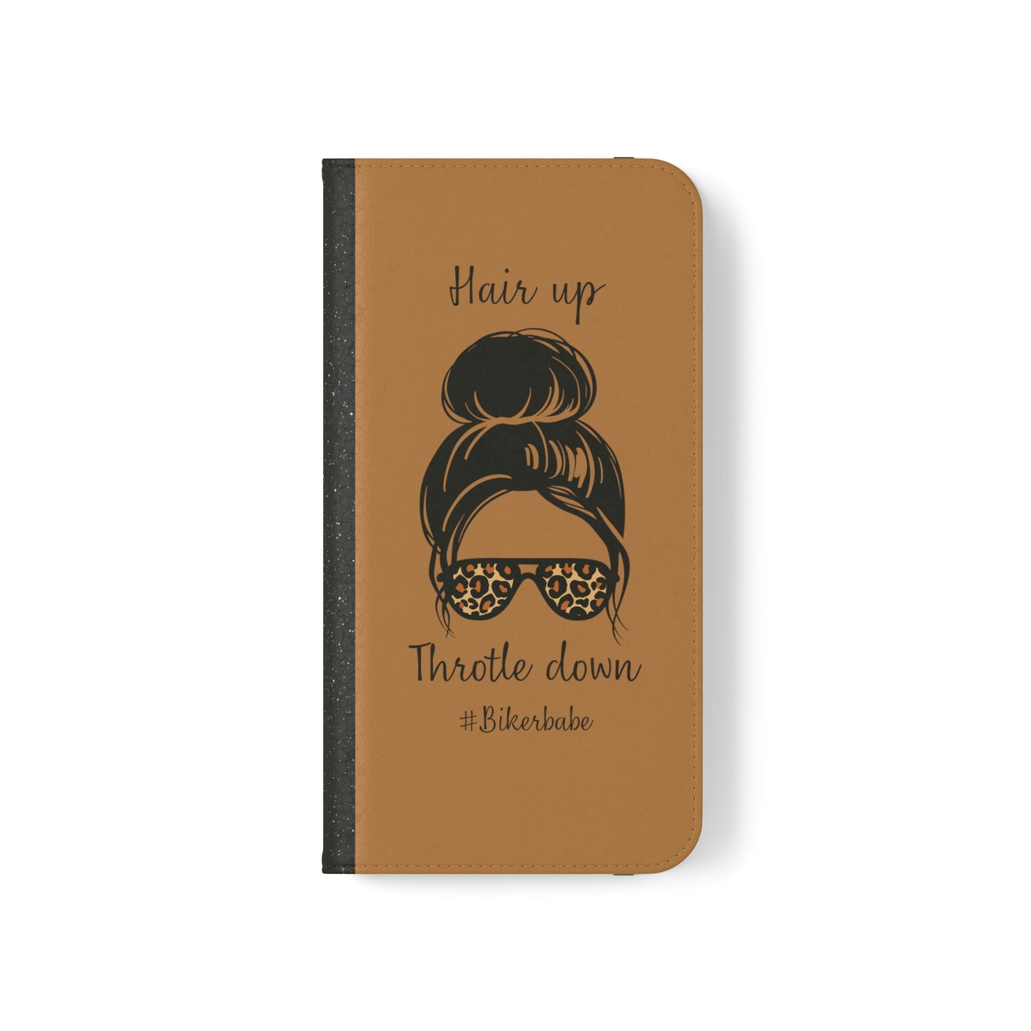 Biker Babe Leopard Flip Cases