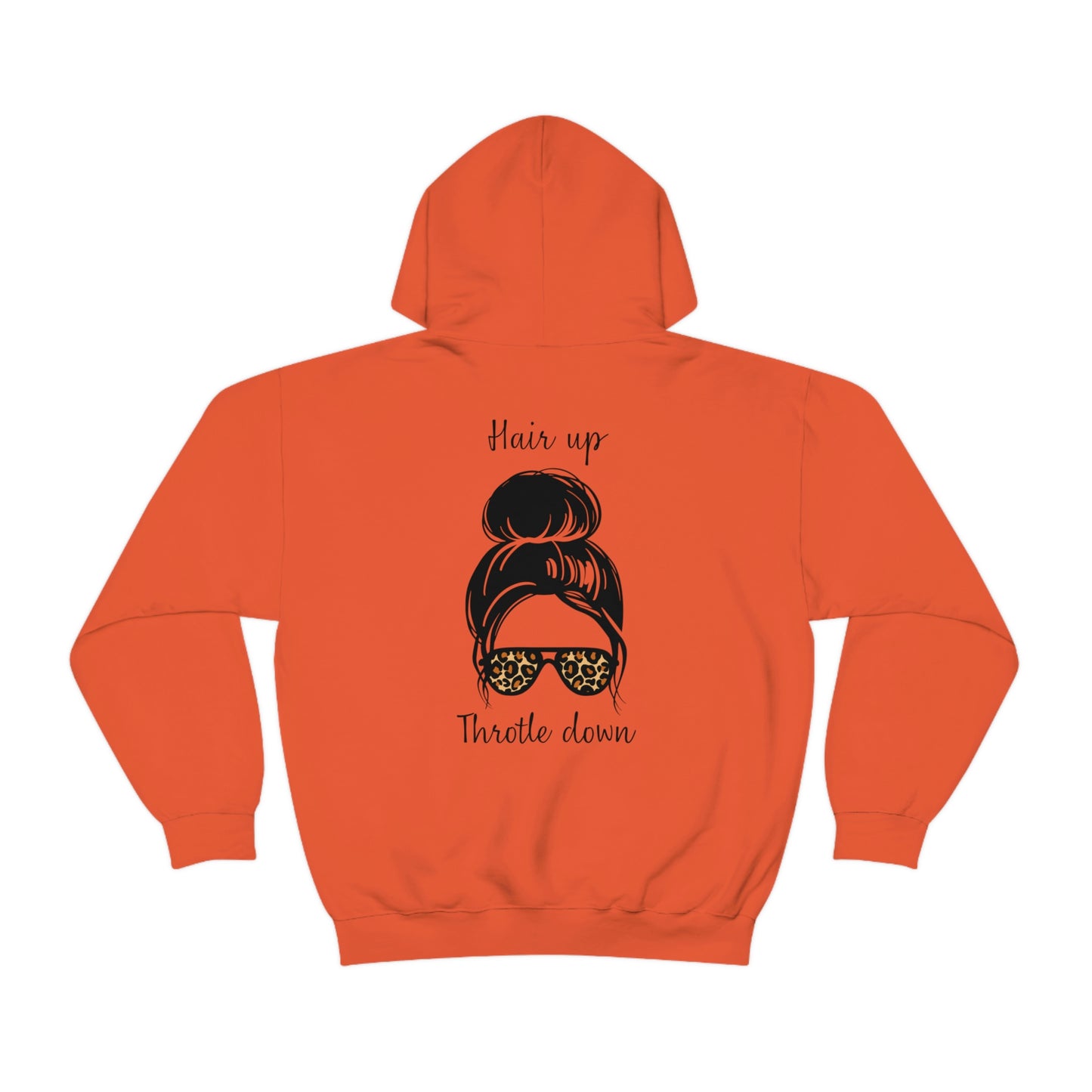 Biker Babe Leopard-Unisex Heavy Blend™ Hooded Sweatshirt