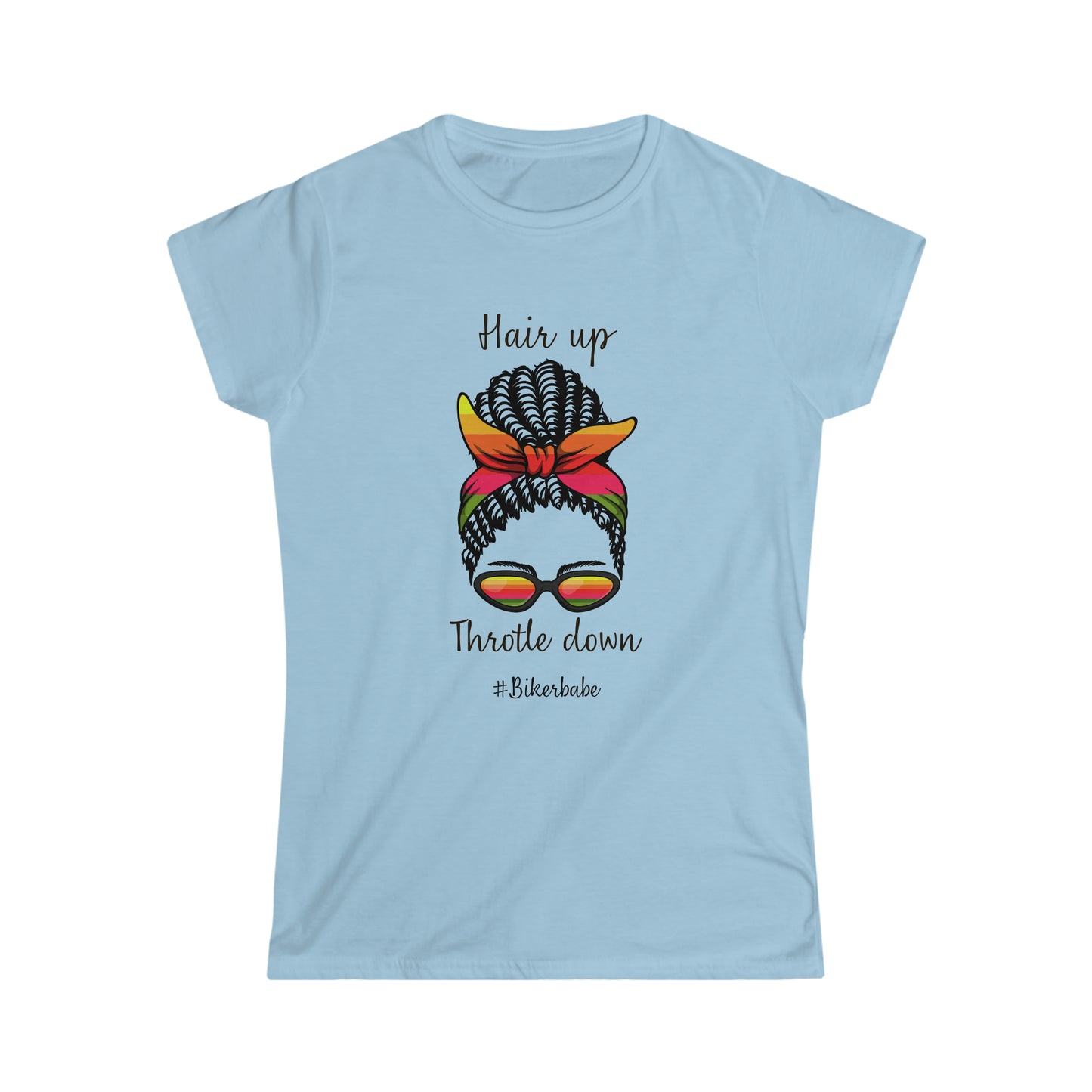 Biker Babe Sunrise-Women's Softstyle Tee