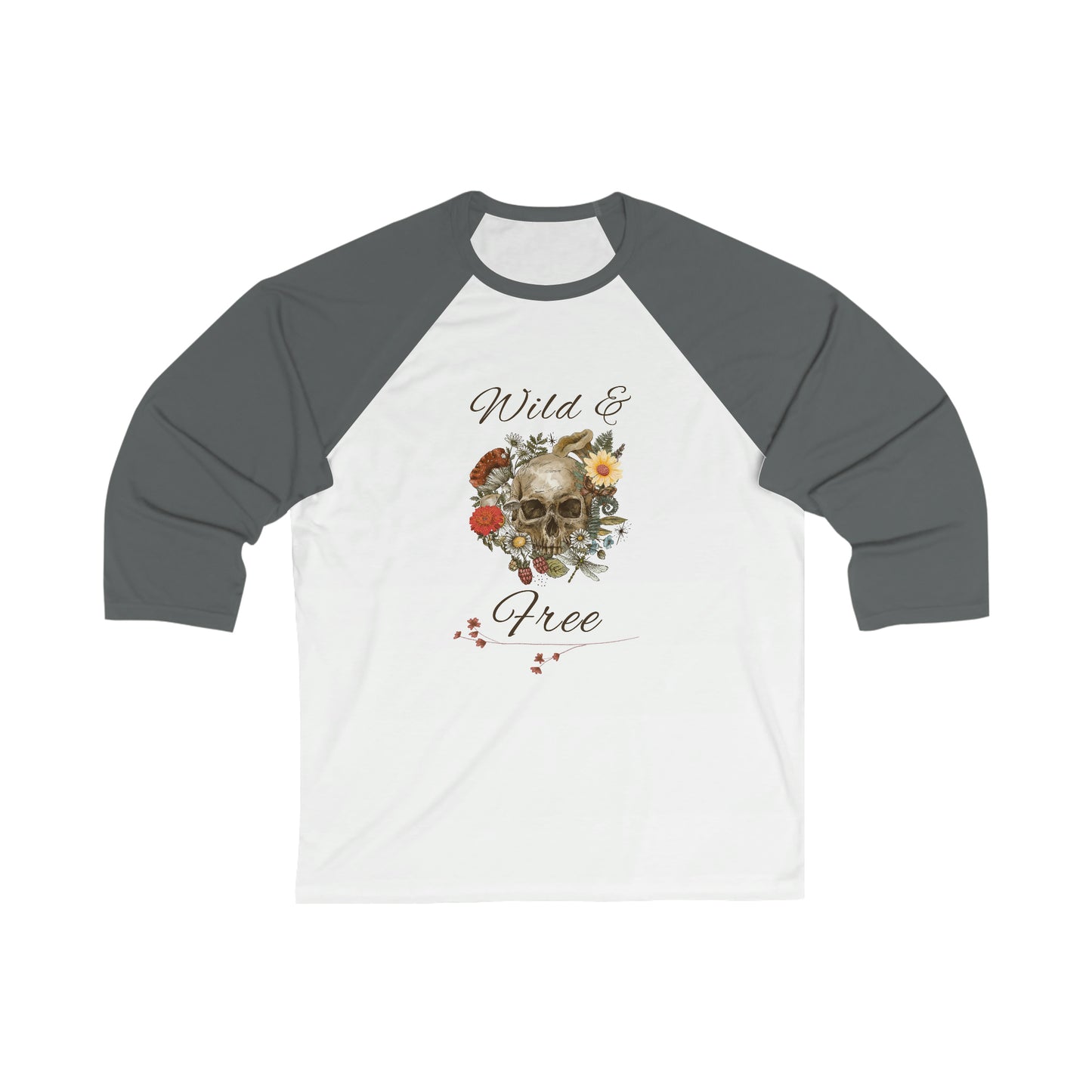 Wild & Free Unisex 3\4 Sleeve Baseball Tee