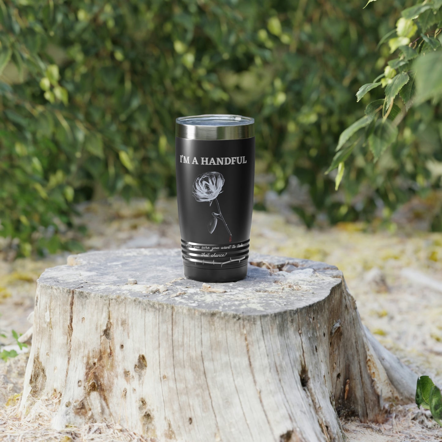 I'm A Handful-Ringneck Tumbler, 20oz