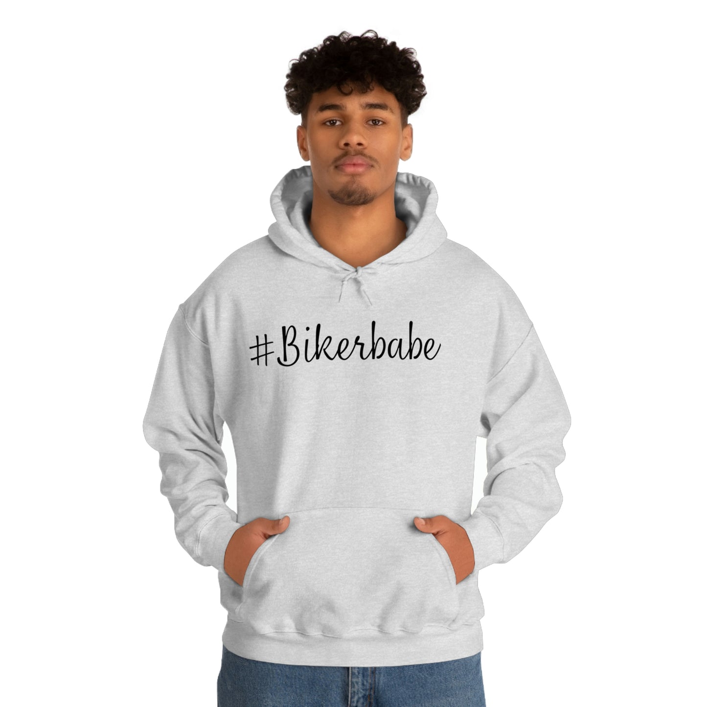 Biker Babe Leopard-Unisex Heavy Blend™ Hooded Sweatshirt
