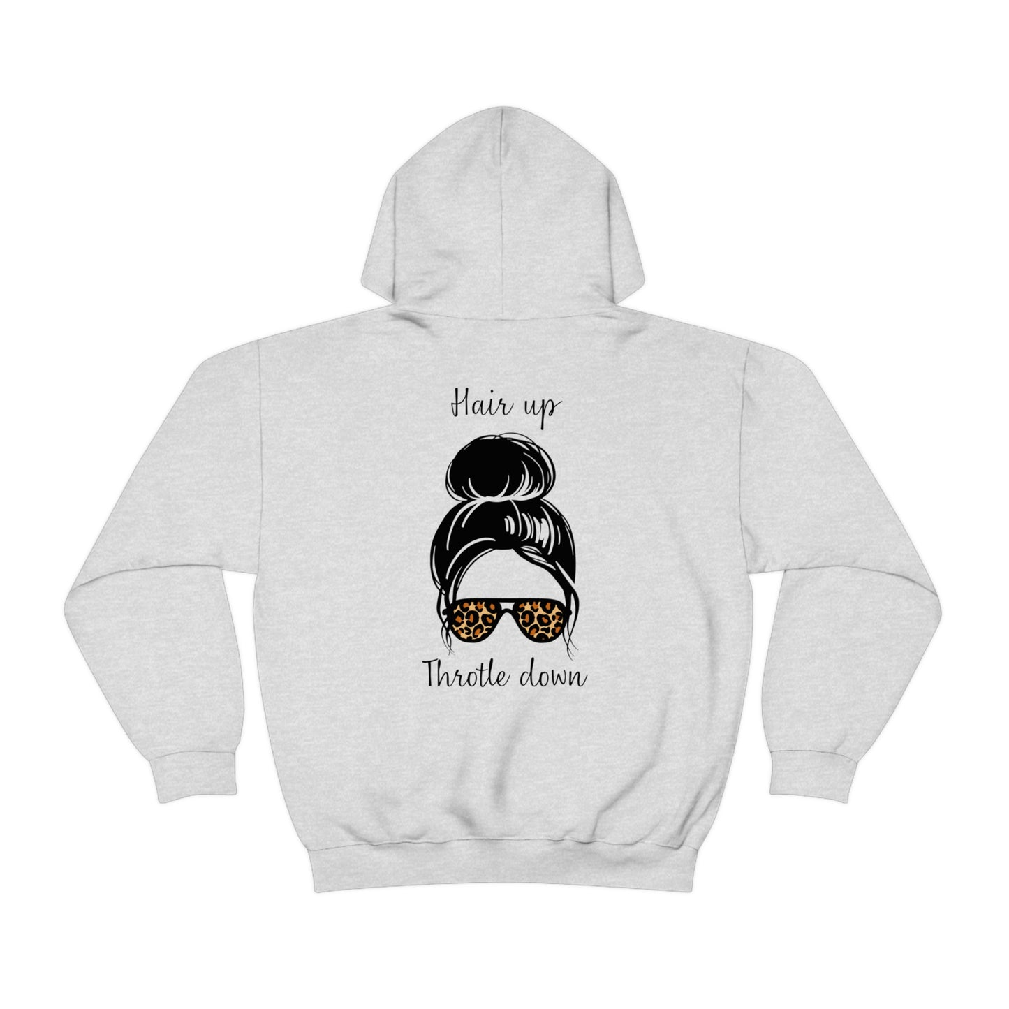 Biker Babe Leopard-Unisex Heavy Blend™ Hooded Sweatshirt