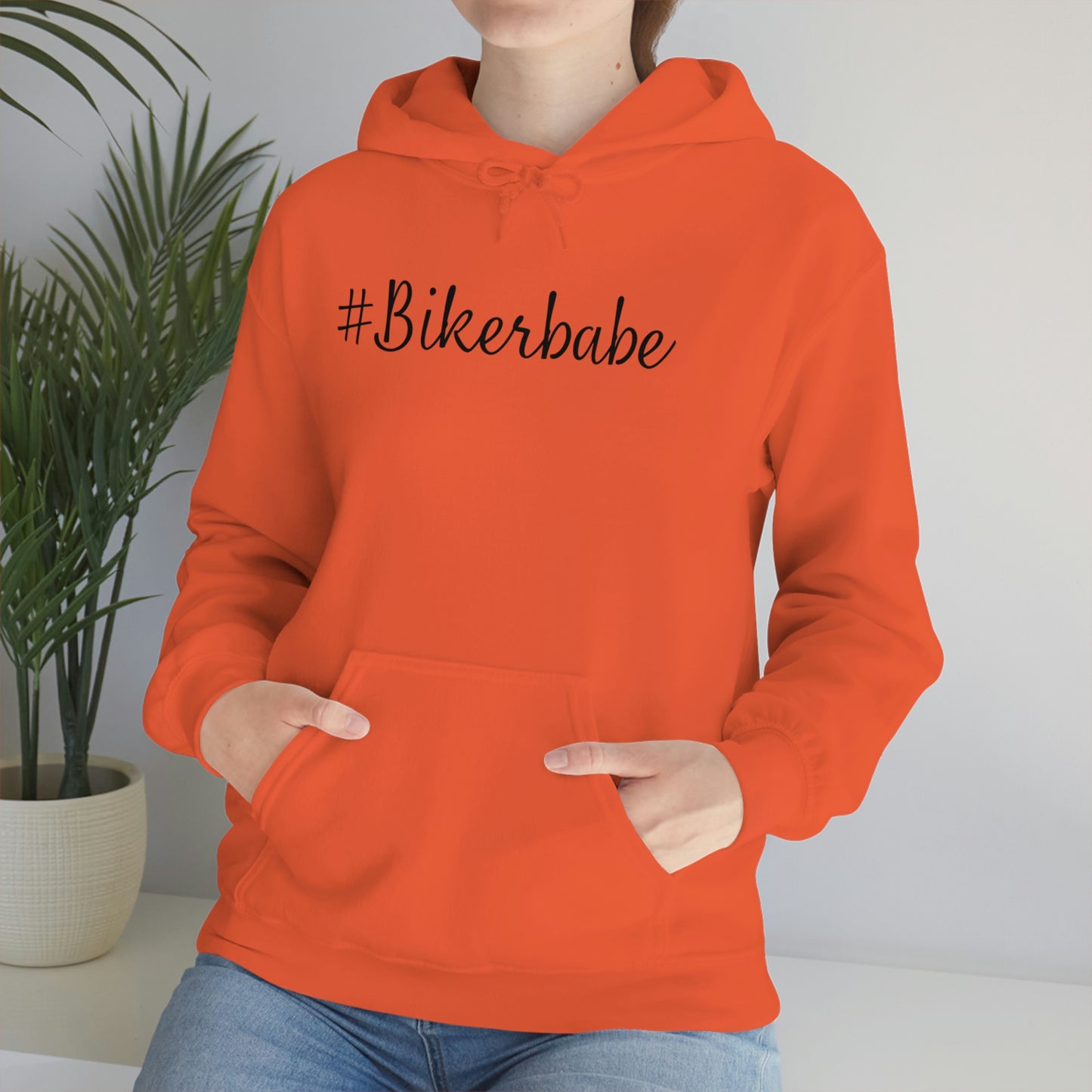 Biker Babe Leopard-Unisex Heavy Blend™ Hooded Sweatshirt