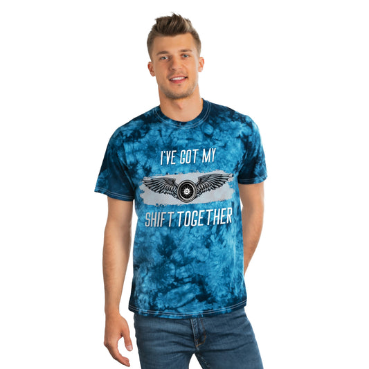 I've Got My Shift Together-Tie-Dye Tee, Crystal