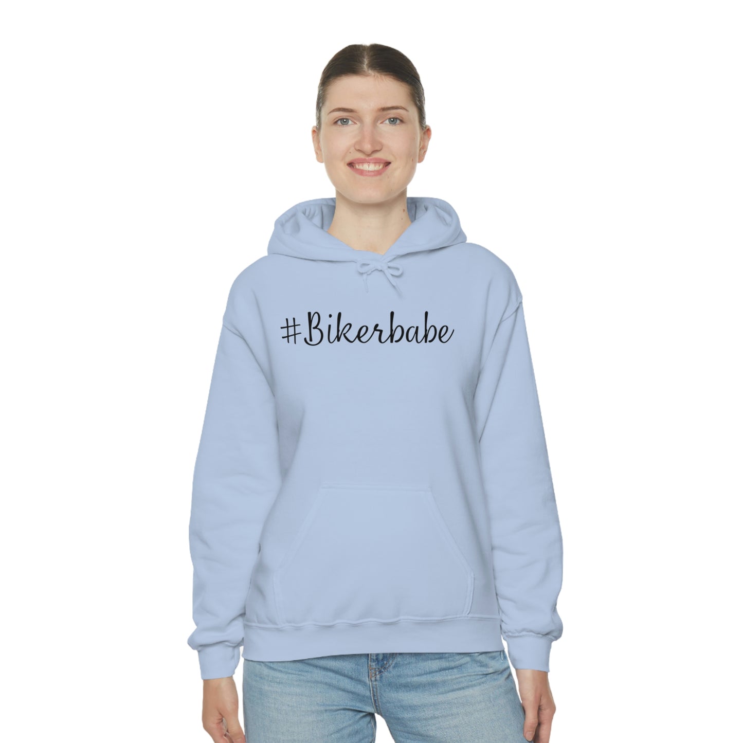 Biker Babe Leopard-Unisex Heavy Blend™ Hooded Sweatshirt