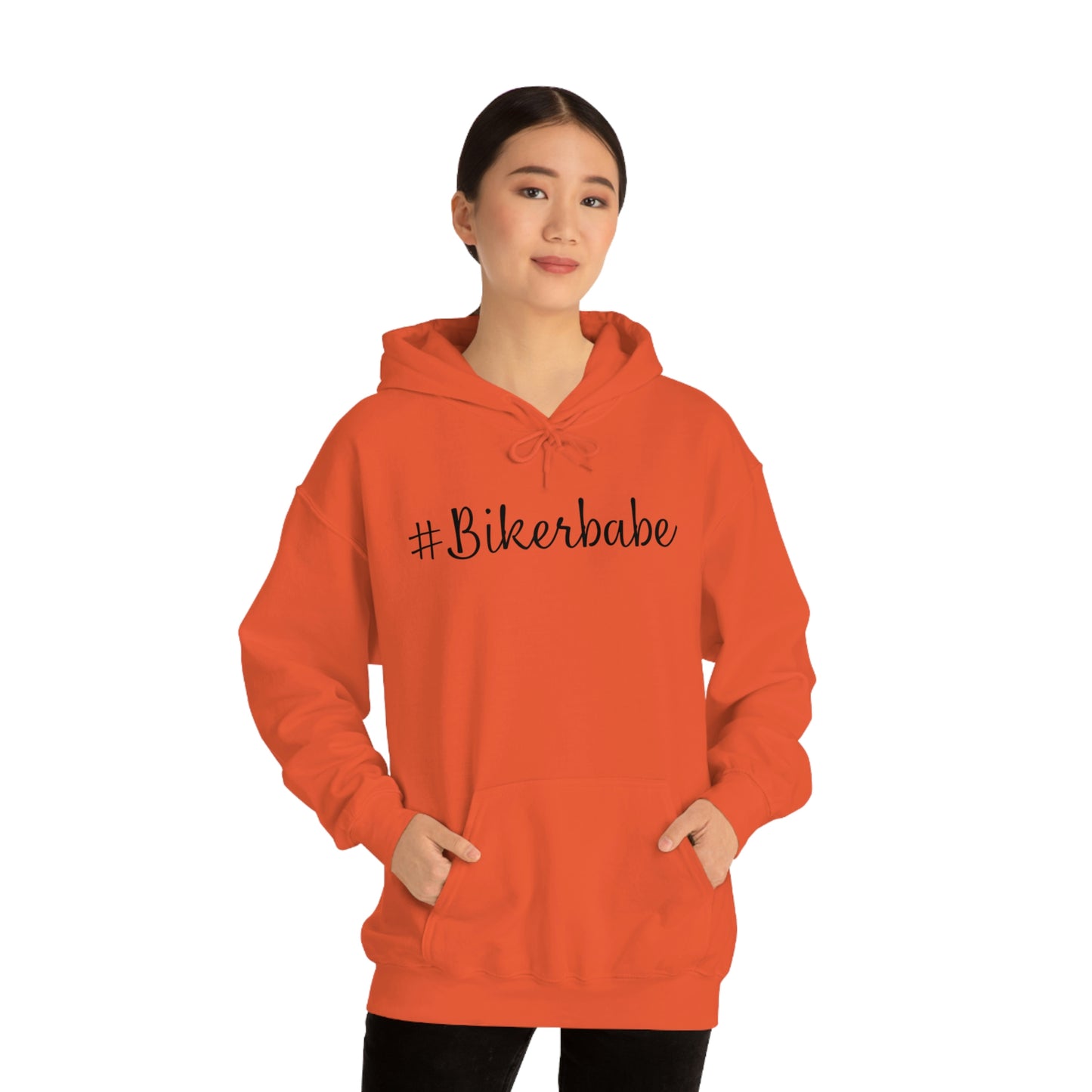 Biker Babe Leopard-Unisex Heavy Blend™ Hooded Sweatshirt