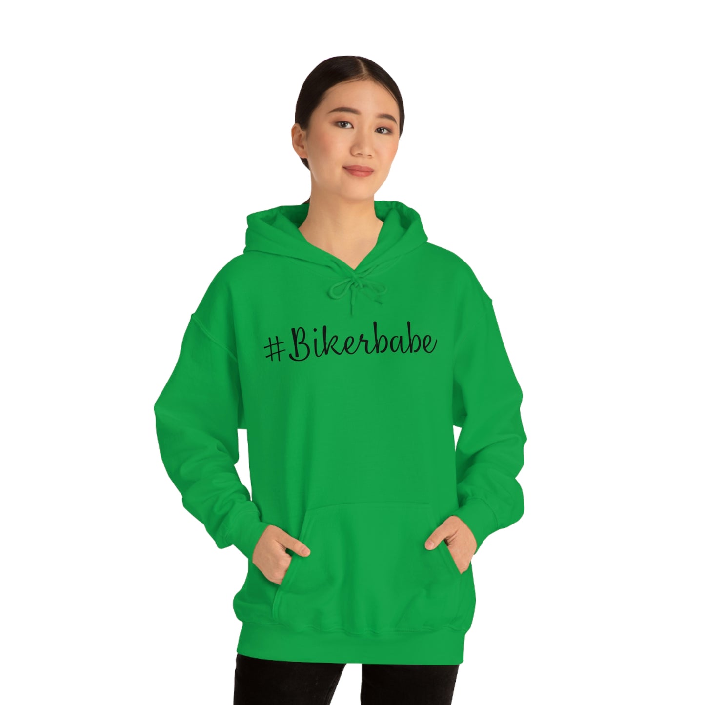 Biker Babe Leopard-Unisex Heavy Blend™ Hooded Sweatshirt