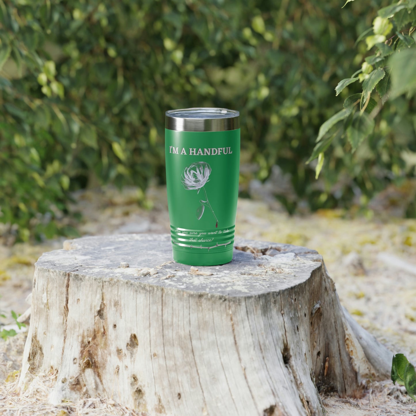 I'm A Handful-Ringneck Tumbler, 20oz