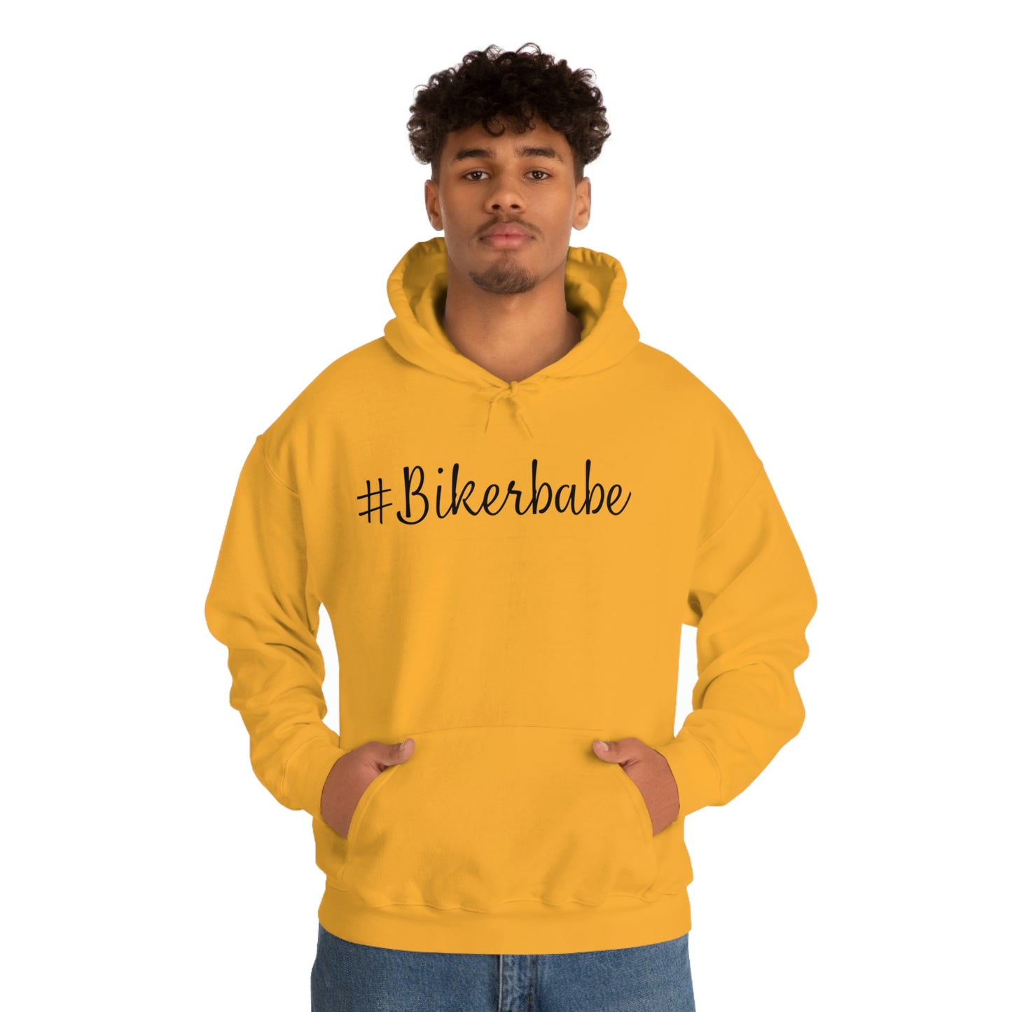 Biker Babe Leopard-Unisex Heavy Blend™ Hooded Sweatshirt