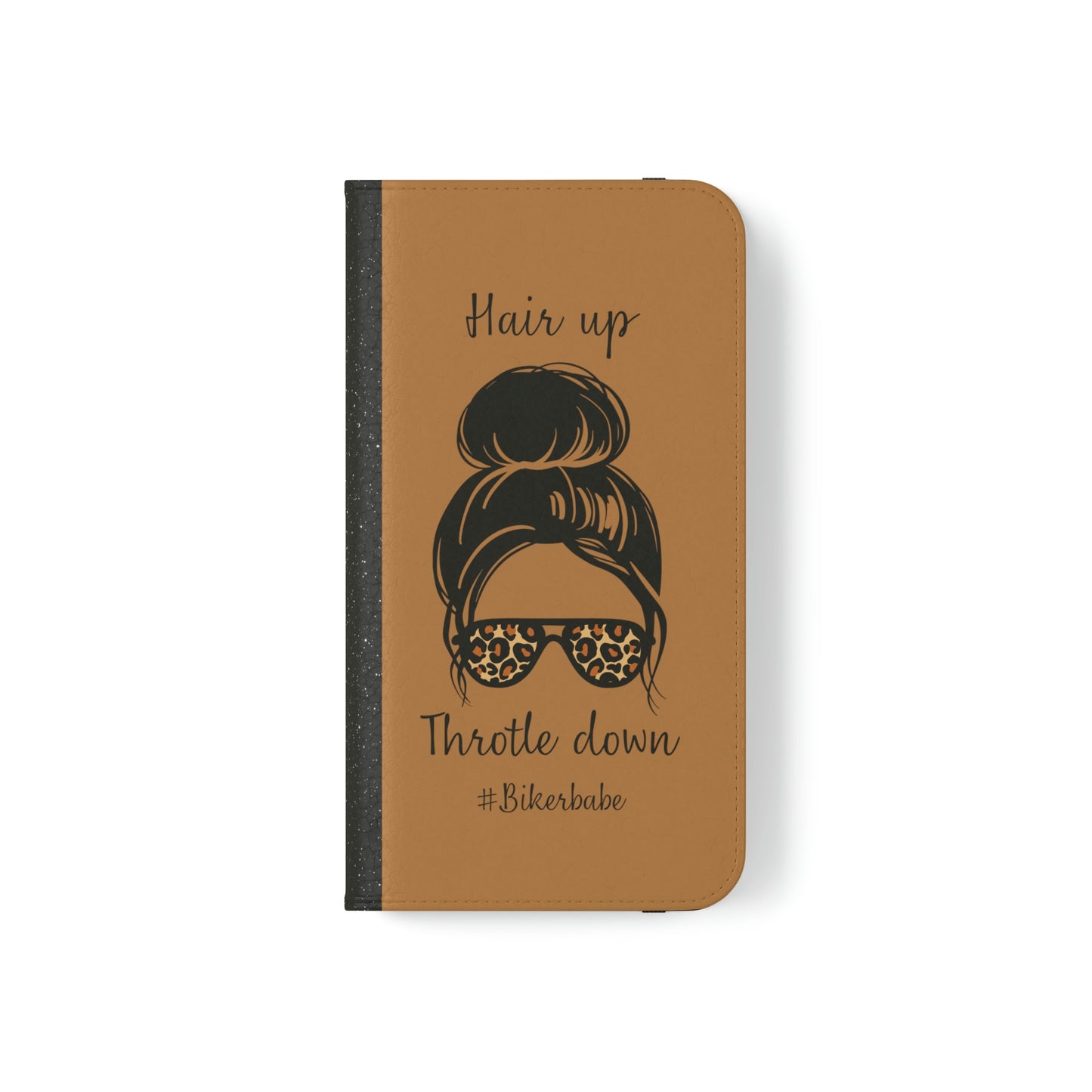 Biker Babe Leopard Flip Cases