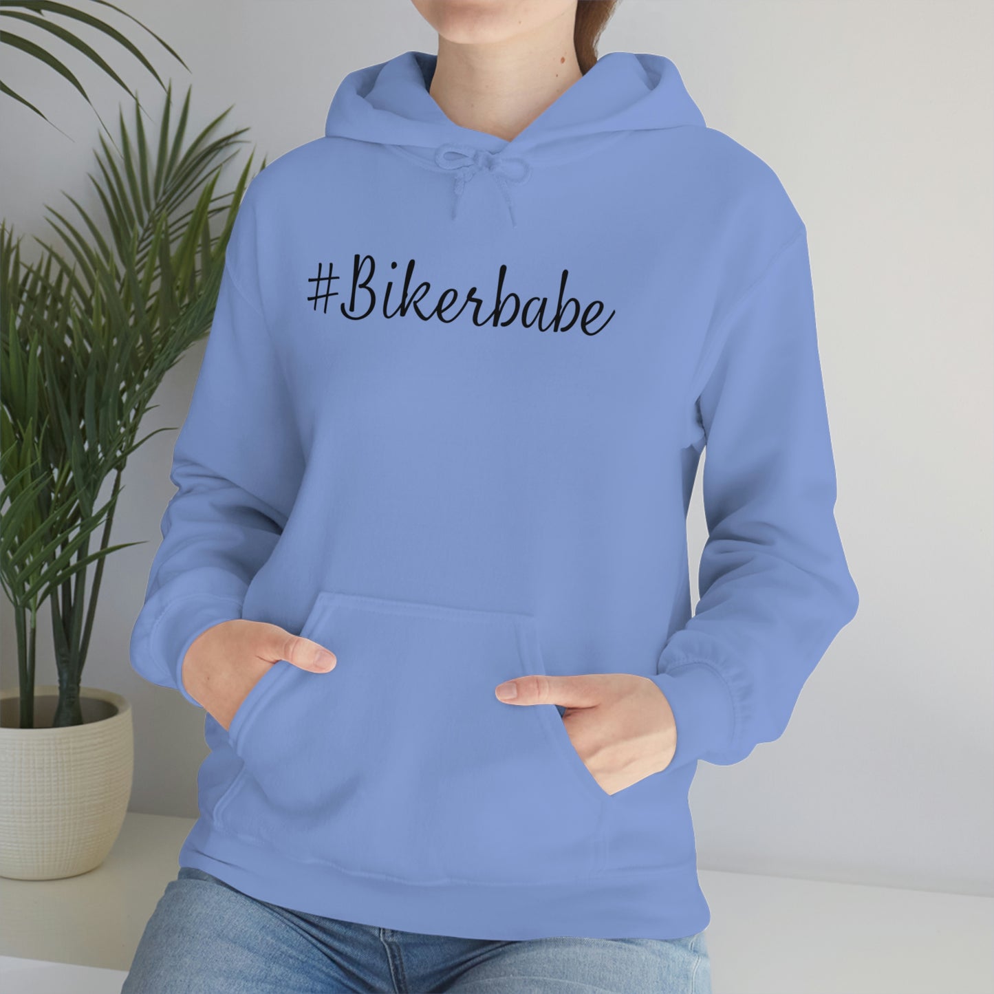 Biker Babe Leopard-Unisex Heavy Blend™ Hooded Sweatshirt