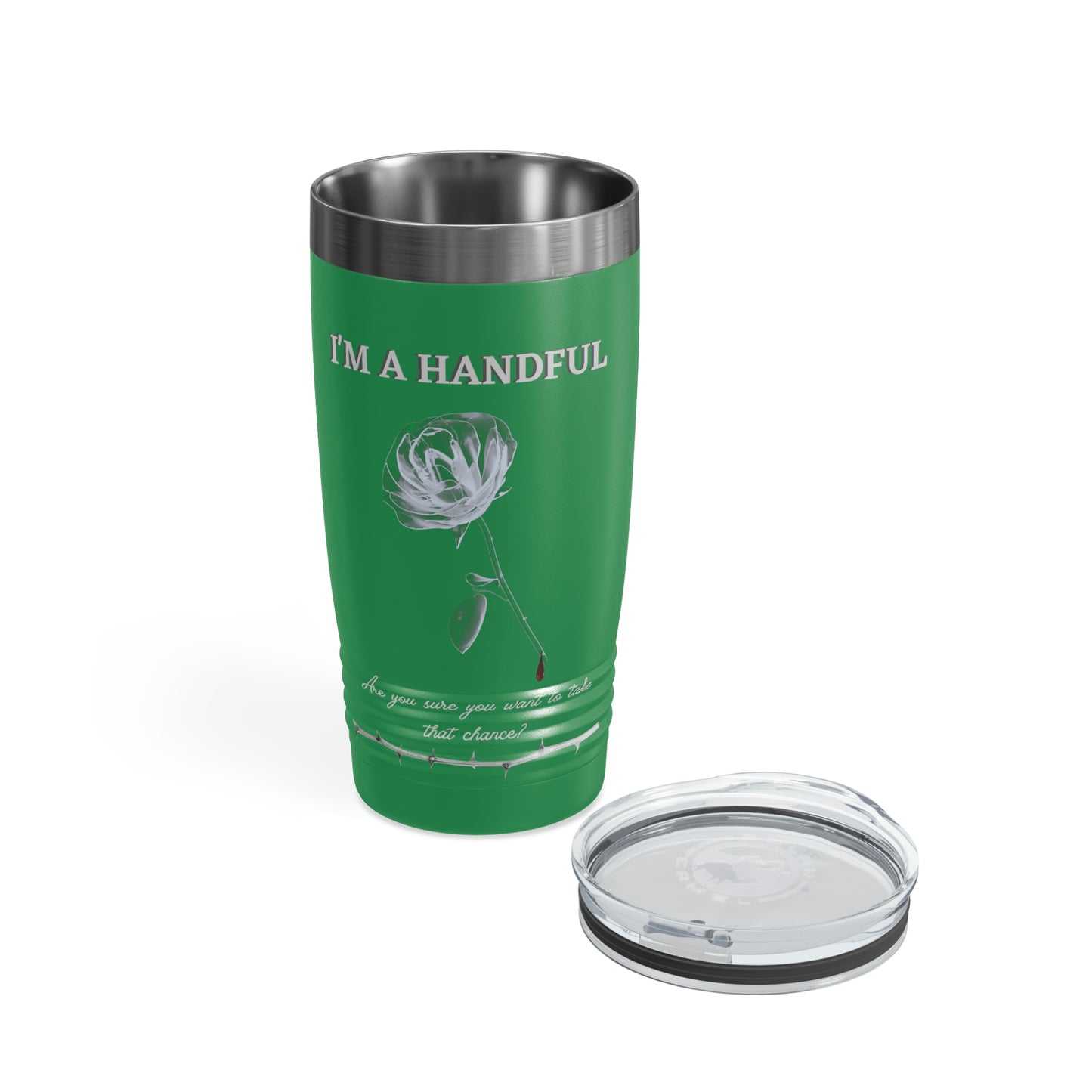 I'm A Handful-Ringneck Tumbler, 20oz