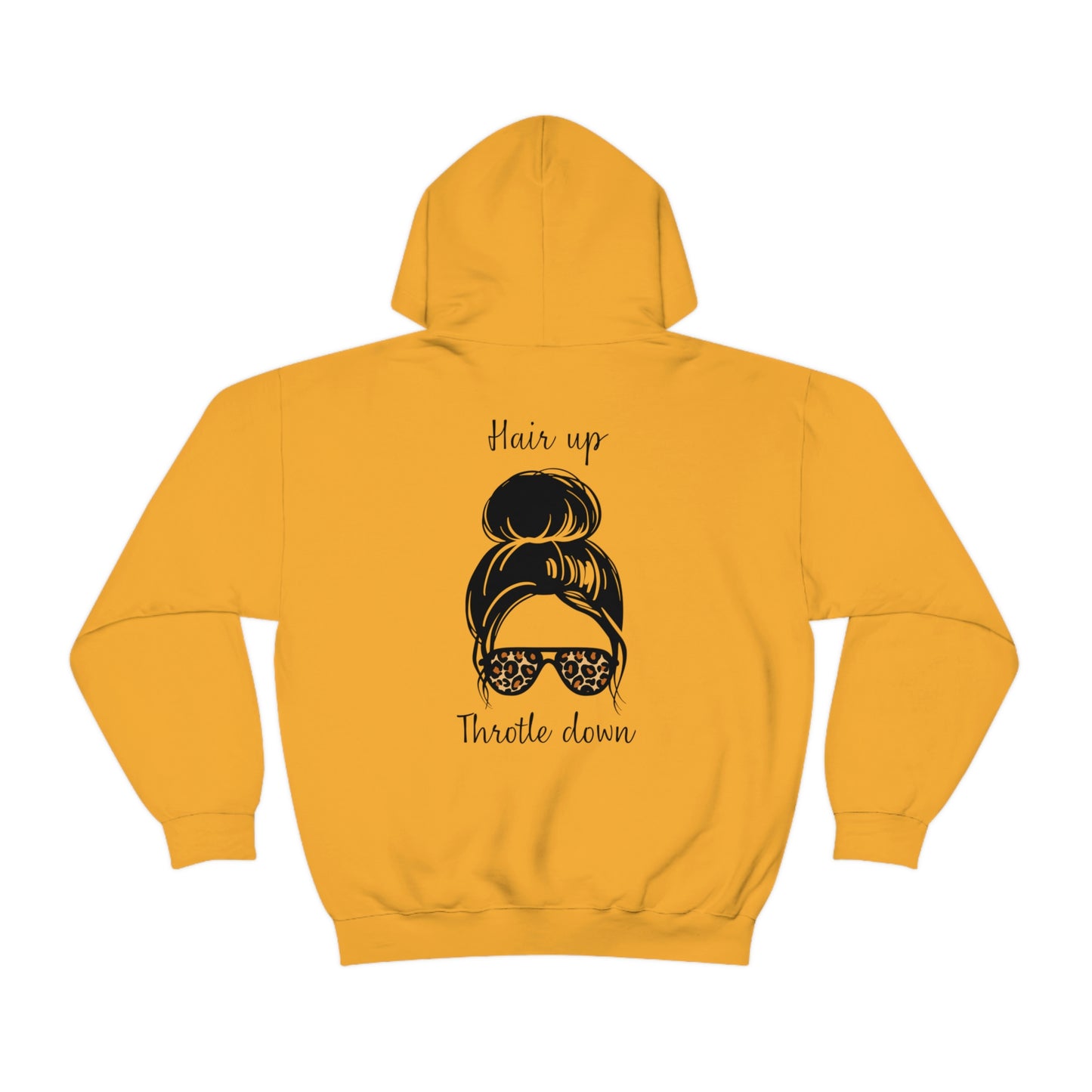 Biker Babe Leopard-Unisex Heavy Blend™ Hooded Sweatshirt