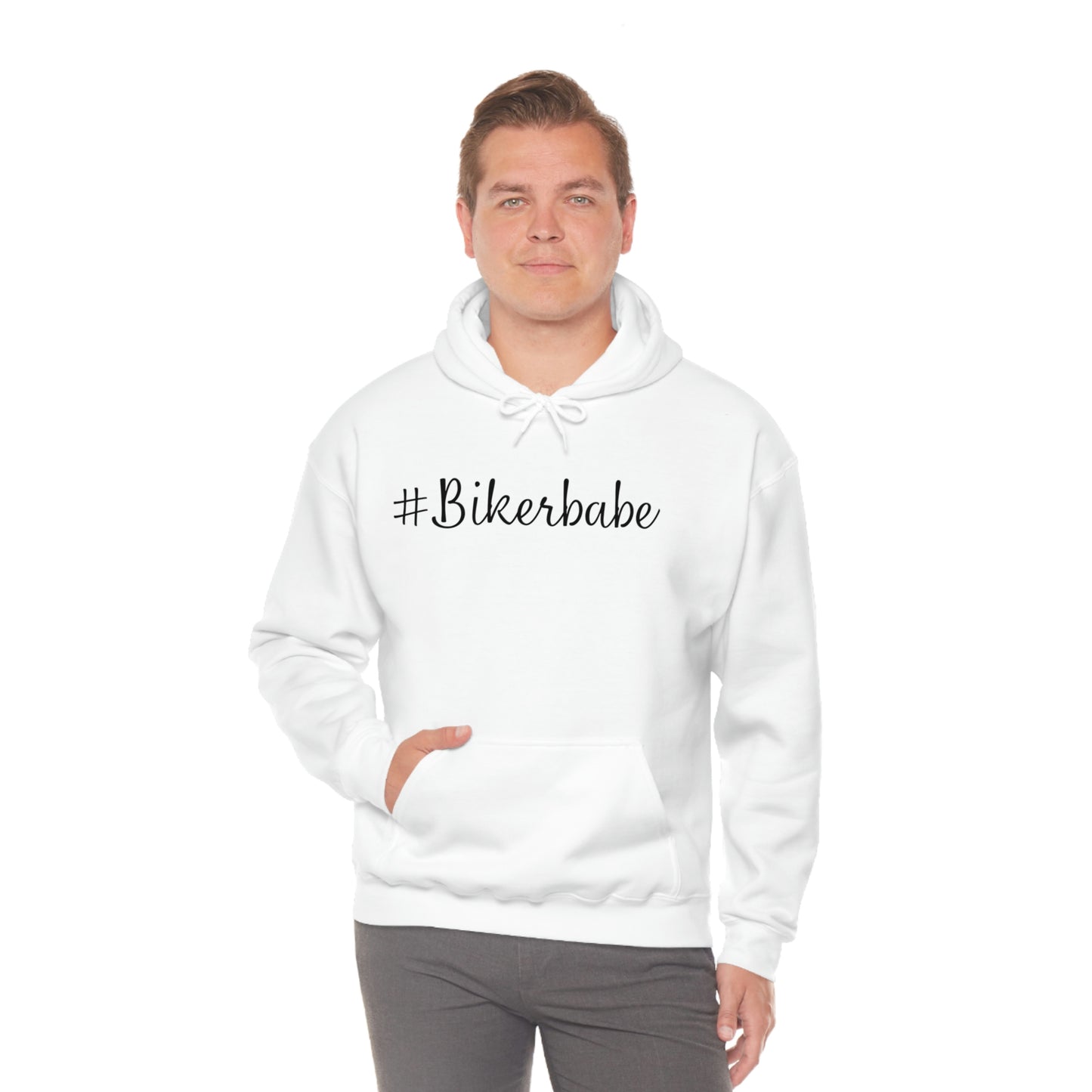 Biker Babe Leopard-Unisex Heavy Blend™ Hooded Sweatshirt