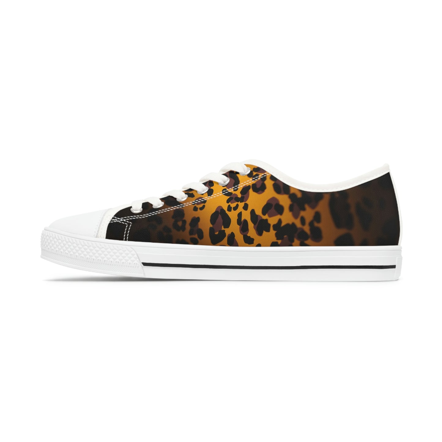 Biker Babe Leopard Women's Low Top Sneakers