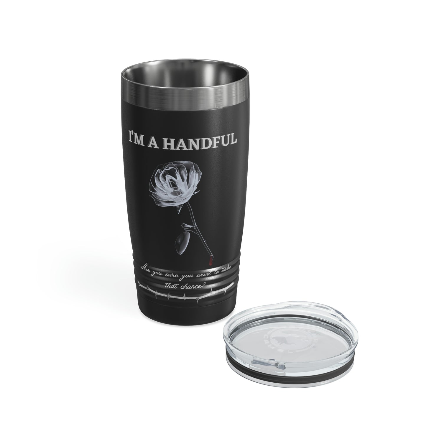 I'm A Handful-Ringneck Tumbler, 20oz