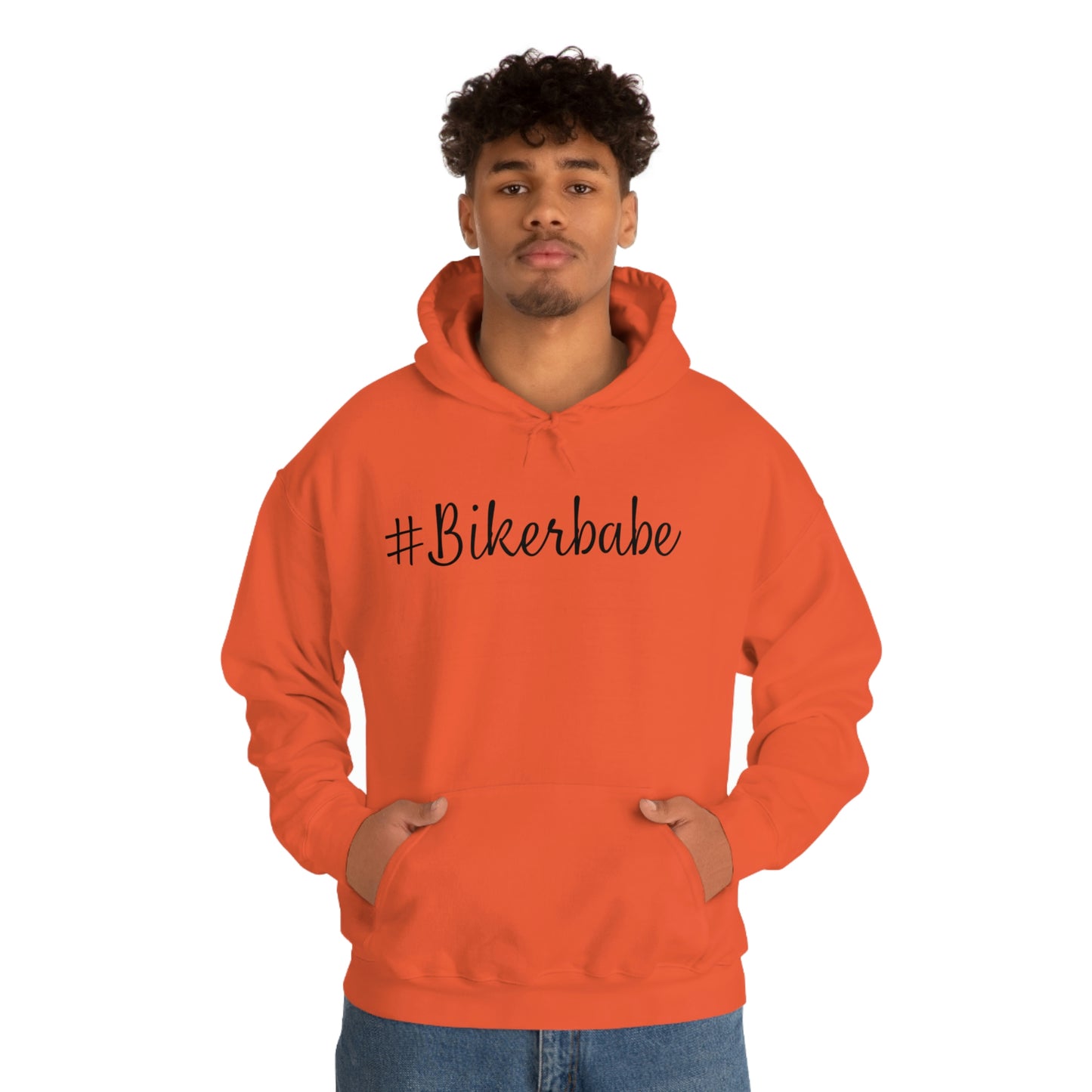 Biker Babe Leopard-Unisex Heavy Blend™ Hooded Sweatshirt