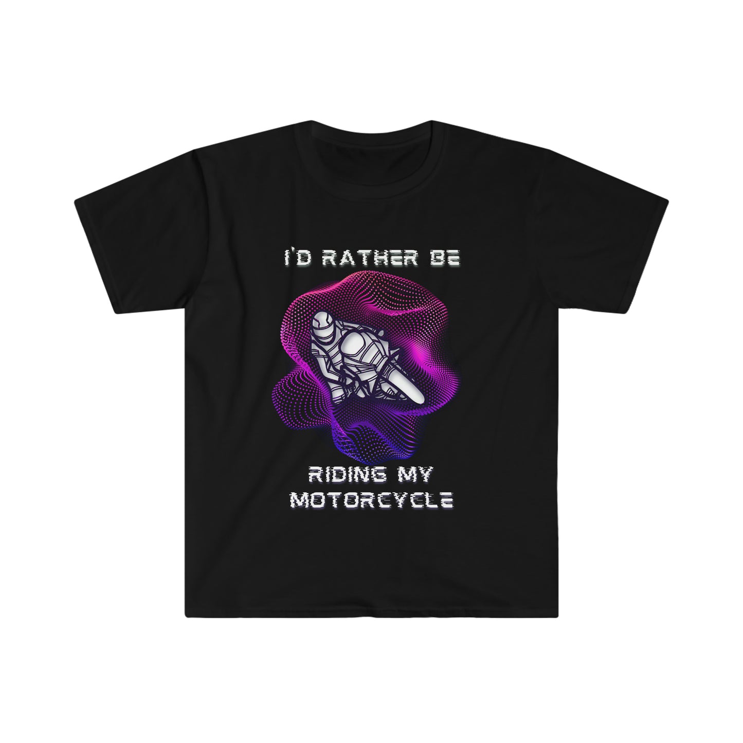 I'd Rather Be (Pink/Purple Graphic)-Unisex Softstyle T-Shirt