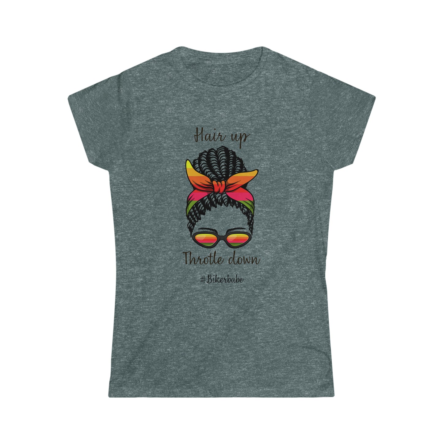 Biker Babe Sunrise-Women's Softstyle Tee