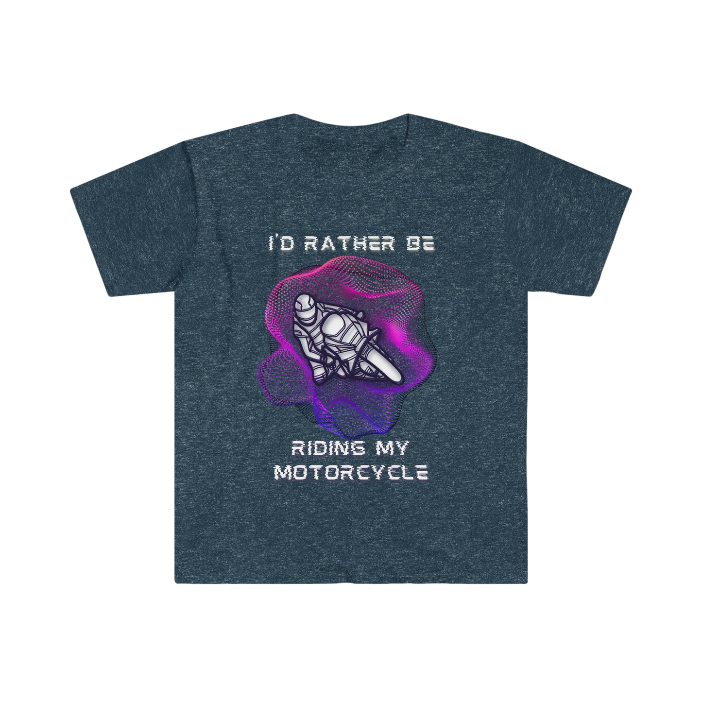 I'd Rather Be (Pink/Purple Graphic)-Unisex Softstyle T-Shirt
