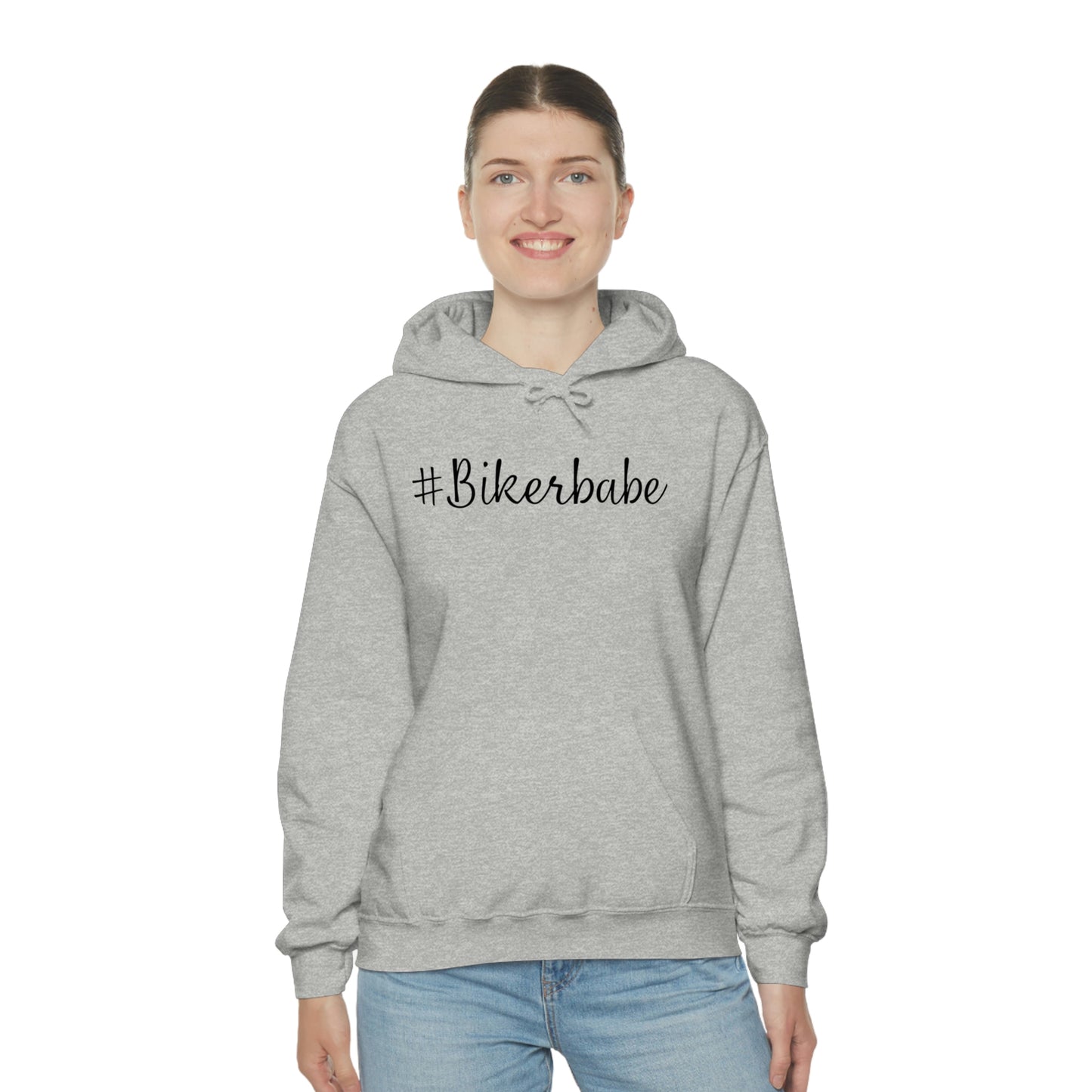 Biker Babe Leopard-Unisex Heavy Blend™ Hooded Sweatshirt