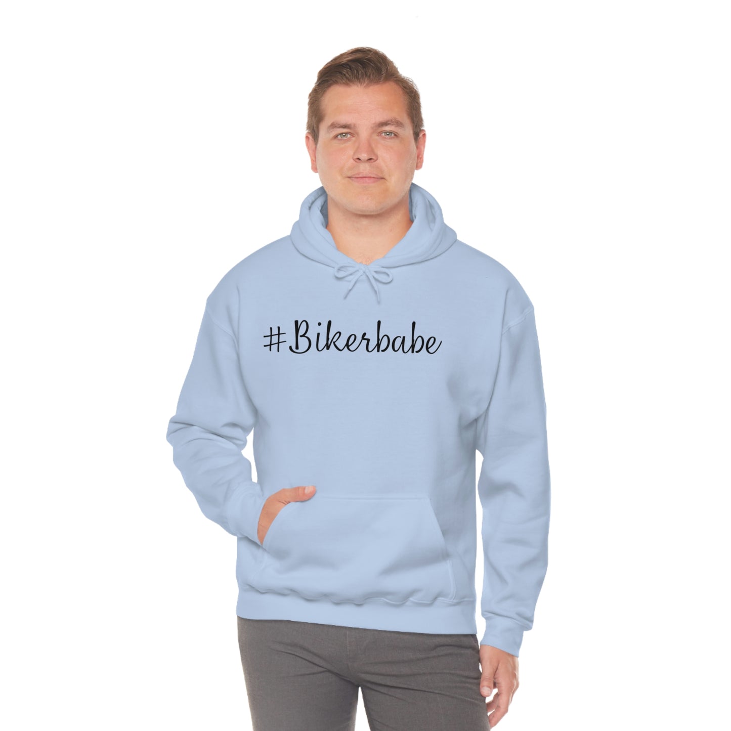 Biker Babe Leopard-Unisex Heavy Blend™ Hooded Sweatshirt