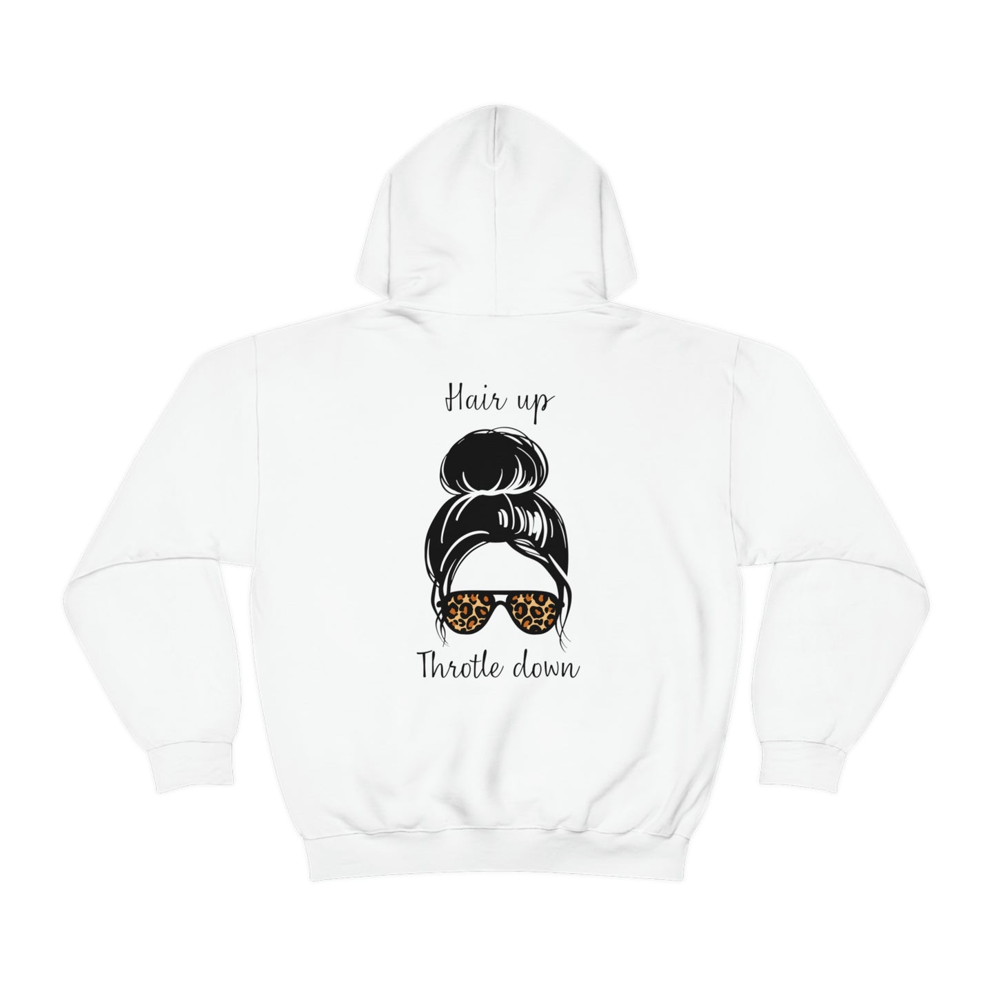 Biker Babe Leopard-Unisex Heavy Blend™ Hooded Sweatshirt