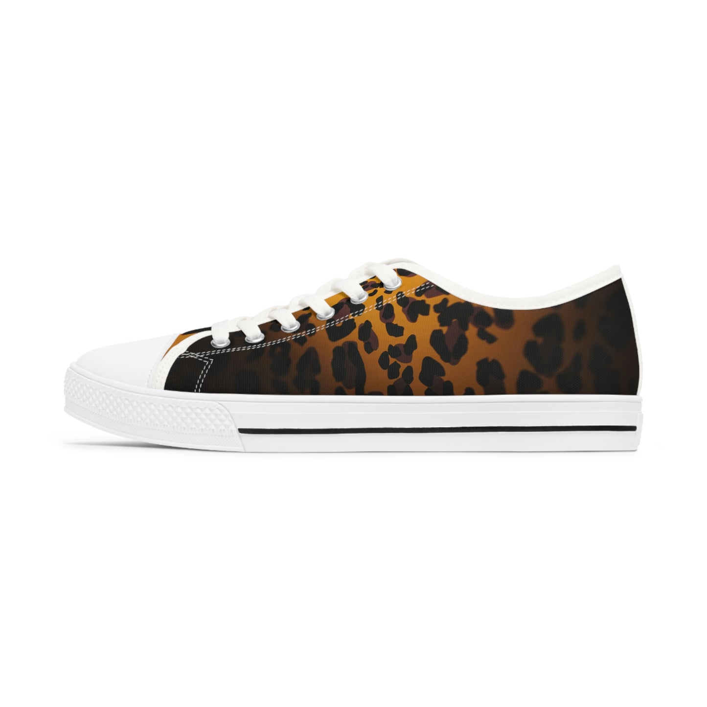 Biker Babe Leopard Women's Low Top Sneakers