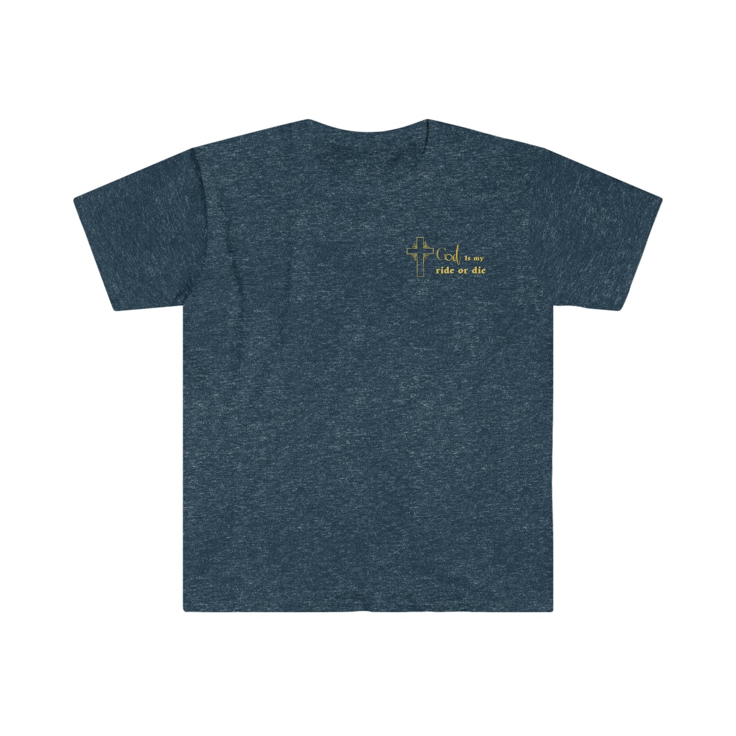 Heaven On Wheels (front and Back print)-Unisex Softstyle T-Shirt