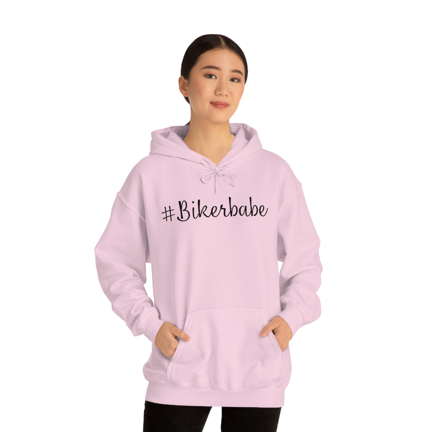 Biker Babe Leopard-Unisex Heavy Blend™ Hooded Sweatshirt
