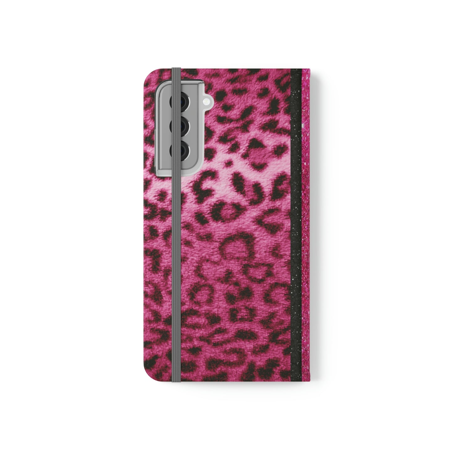 Biker Babe Pink Leopard Flip Cases