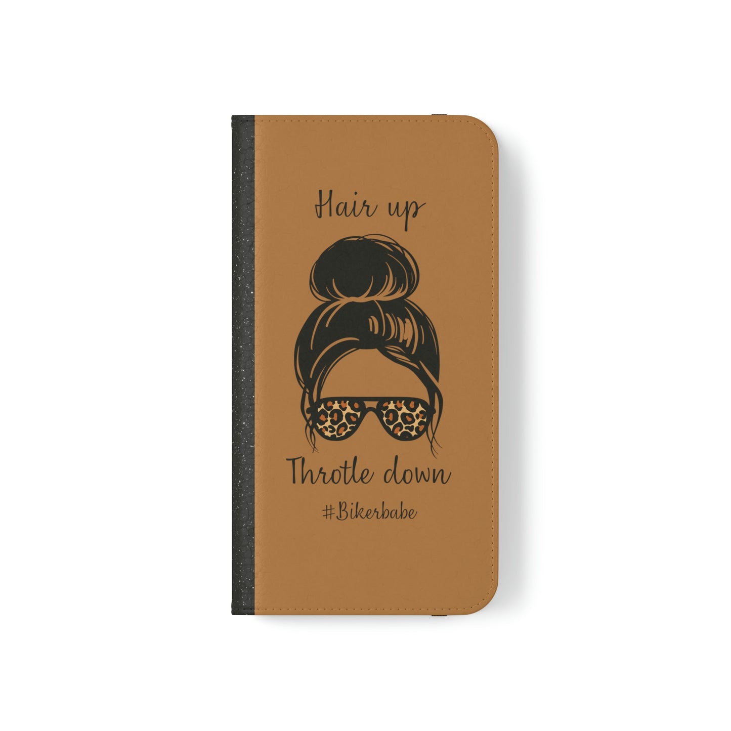 Biker Babe Leopard Flip Cases