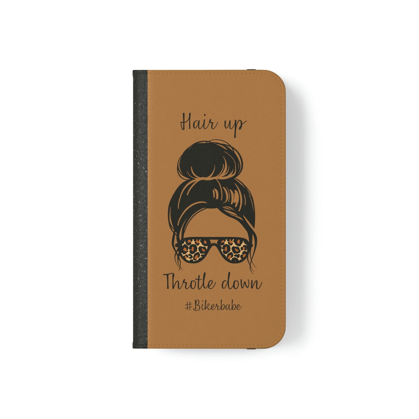 Biker Babe Leopard Flip Cases