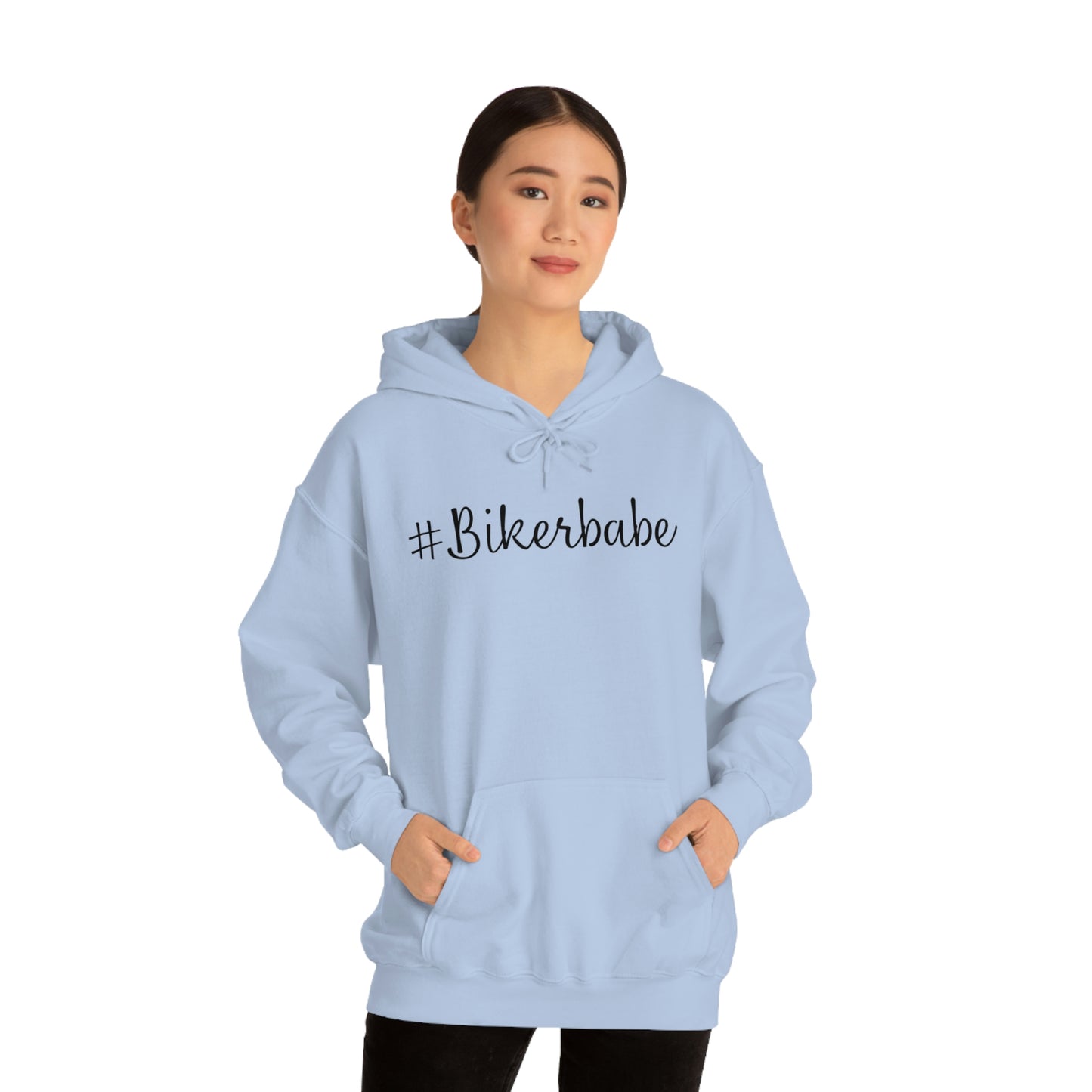 Biker Babe Leopard-Unisex Heavy Blend™ Hooded Sweatshirt
