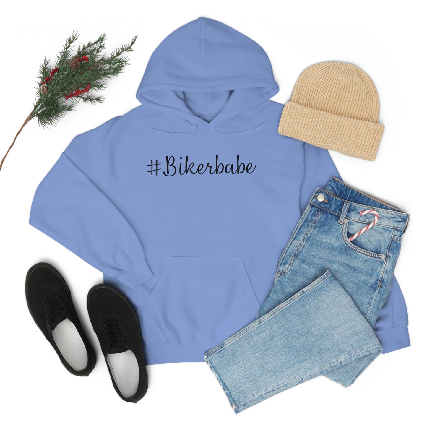 Biker Babe Leopard-Unisex Heavy Blend™ Hooded Sweatshirt